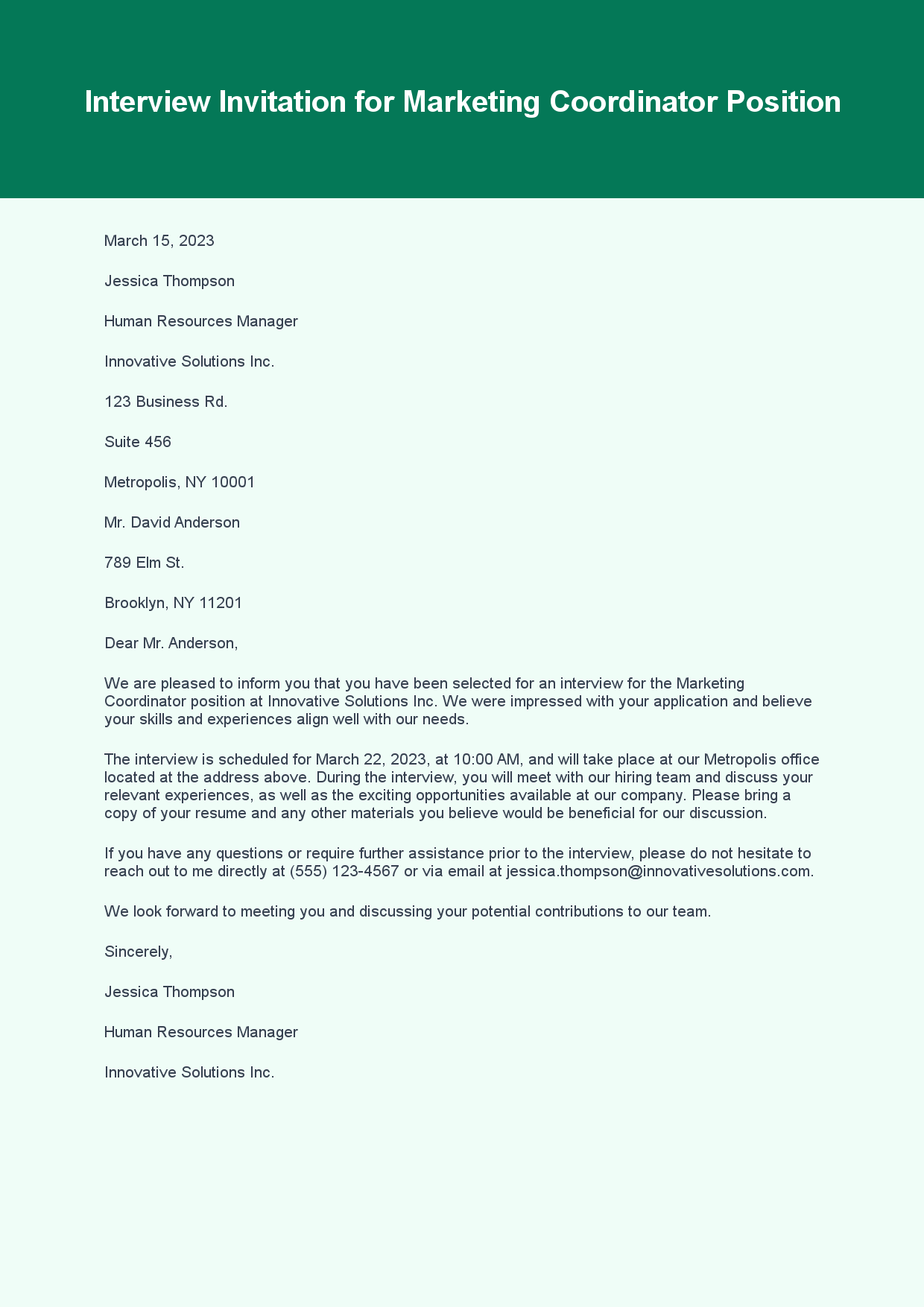 Interview Letter for Candidate Invitation - Examples, How to Write & Tips